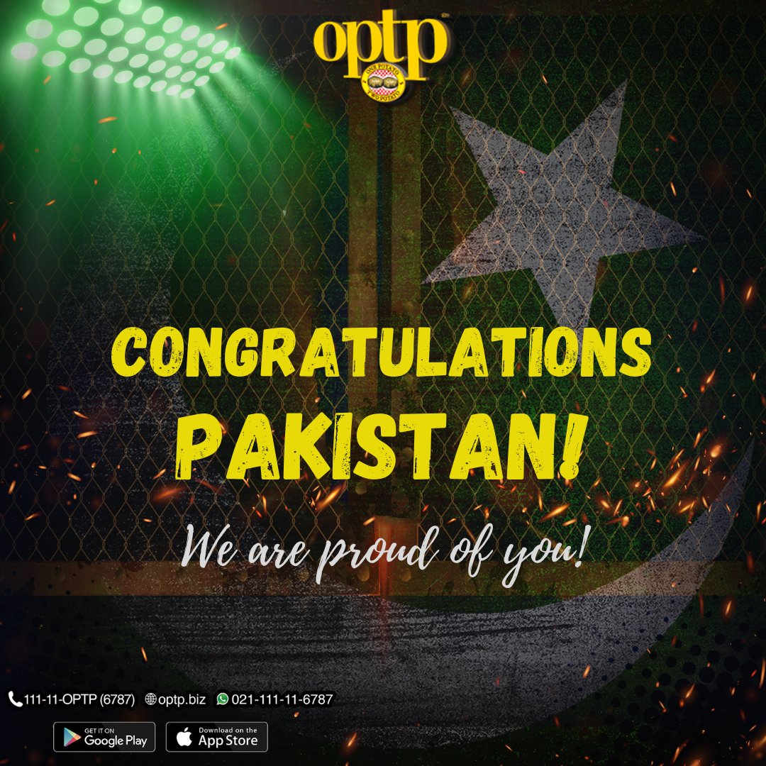 optp_fries's tweet photo. Congratulations Team Pakistan for giving us a moment of Pride.
Absolutely a historic win by our Shaheens! 💚
#OPTP #optpfries #PAKWon #T20WorldCup https://t.co/nd0oJ3ZrWH