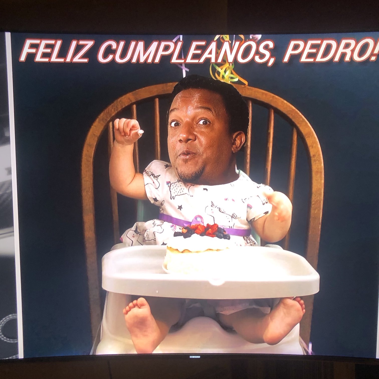  Happy Birthday Pedro Martinez    The ghost of wishes you well        