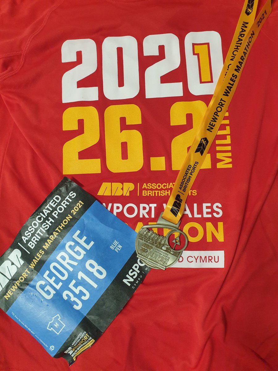 Was looking good for sub 4:30 til 20 mile mark, and then last weeks ultra caught up with me and beat me senseless with a sledge hammer. Absolutely brutal last 6 miles but managed to drag myself across the line for a time of 4:53 and marathon 19 is in the books. <a href="/NewportWales262/">ABP Newport Marathon Festival</a>