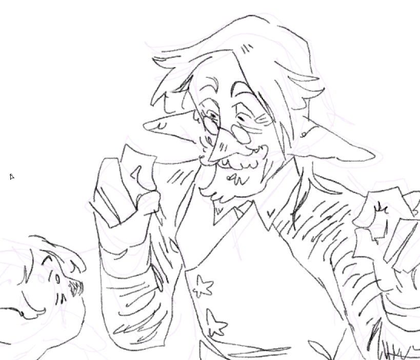 old people easy to draw just give them a massive forehead