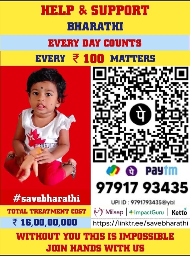 somethingnew715's tweet image. Share maxxx
Help this little girl....🙏
  #TimeToSaveBharathi