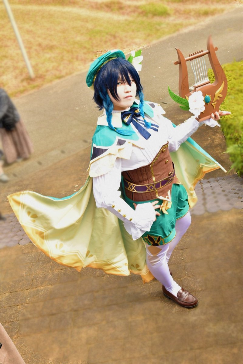 ポッチャリコスプレ 【⚠コスプレ写真】 原神-ウェンティ ーーこんにちは、旅人さん、ボクたちまた会ったね。  photo:桜木(@sakuragi_1026_) #JACS #フドパ  ԅ(¯﹃¯ԅ)ここだけの話、神の目やら靴の飾りやらは序盤に壊れちゃってないのよね。 ԅ(¯﹃¯ԅ)ウェンティ ...