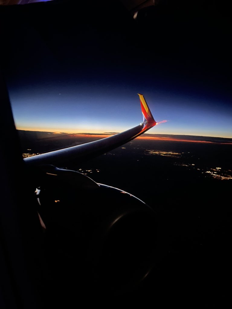 Nice view this morning from out <a href="/SouthwestAir/">Southwest Airlines</a> flight.