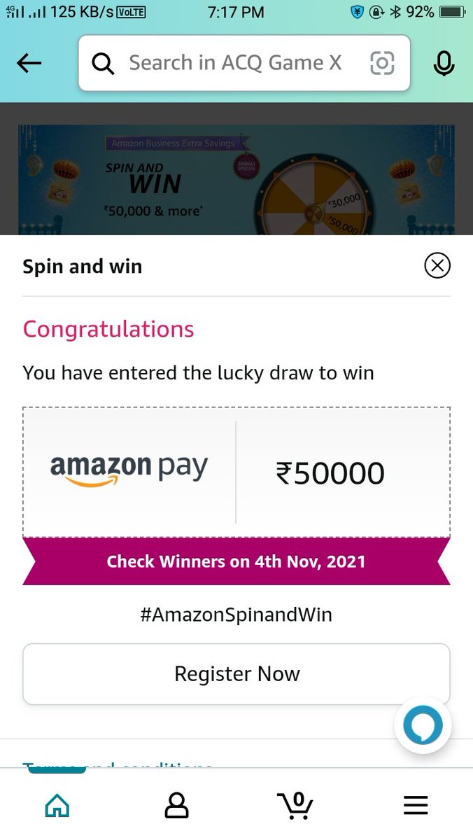 Rudrapala5's tweet photo. #AmazonSpinandWin @amazonIN https://t.co/bwoa2K46Zc