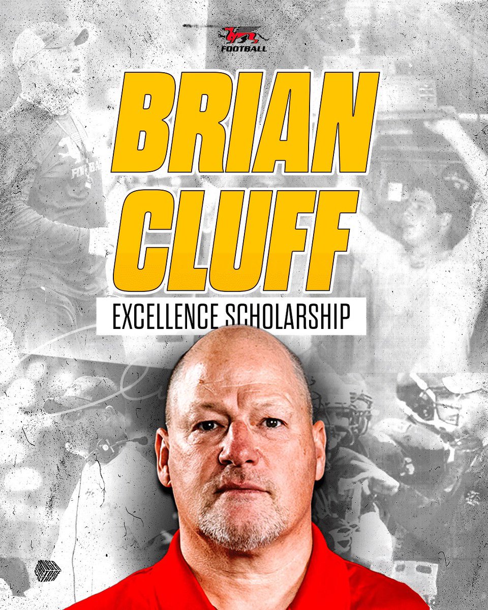 GryphonFB's tweet photo. Brian Cluff has spent the last 35 years with @GryphonFB as a player &amp; coach. Some of his fellow alumni &amp; players donated to create the BRIAN CLUFF EXCELLENCE SCHOLARSHIP. A Dlineman will forever receive the Brian Cluff Scholarship. DM you you would like to top up the scholarship. https://t.co/HXvsdP3FKe