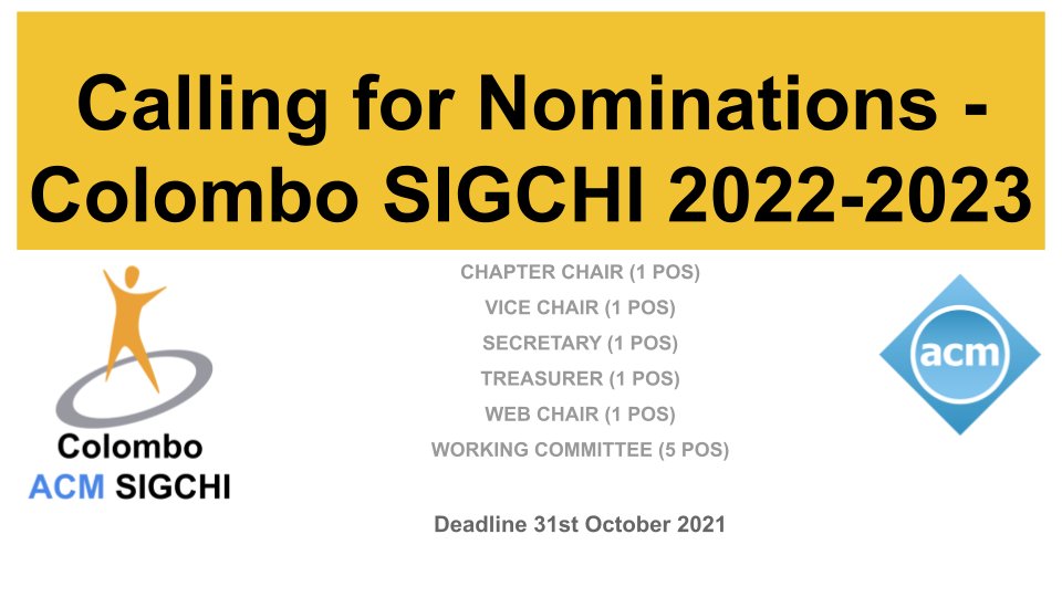 Colombo ACM SIGCHI tweet media