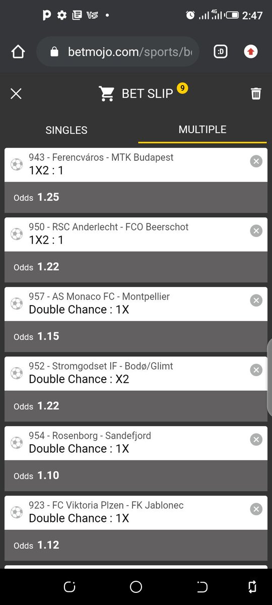 woozzaabets's tweet photo. The Monster Odds 🔥
Over 1.5 Goals 🔥

Don't sleep on it 👊

📌 5+ Odds 👉 71856
📌11+ Odds 👉 838797 

Bookie 👉 @BetMojoNG

Join us on Telegram👇

https://t.co/7j0xf4QpQa

Don't have ran Account?

Register &amp; Play👇 

https://t.co/OMTa7Y1h4l https://t.co/DgIWmw9VD6