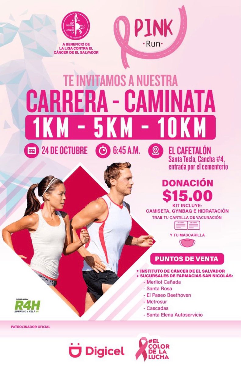 AlemanMarcelo's tweet photo. En @digicel_sv estamos muy orgullosos de ser parte activa en la lucha contra el Cáncer #elcolordelalucha #juntosesmejor https://t.co/KpTcQisD7Z