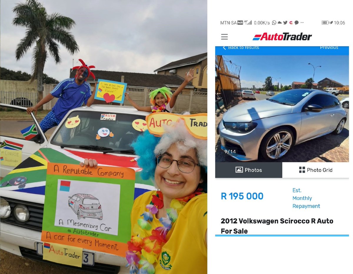 rehanaseedat's tweet photo. @AutoTraderSA Replying to
@AutoTraderSA
#StartWithAutoTrader #WinAnyCar #Carfie Hoping our dream of owning a luxury car come true! Even though my family & I don't have much, our entry comes with much Autotrader Love β€β€ @AutoTraderSA https://t.co/iOSRcdwhFD