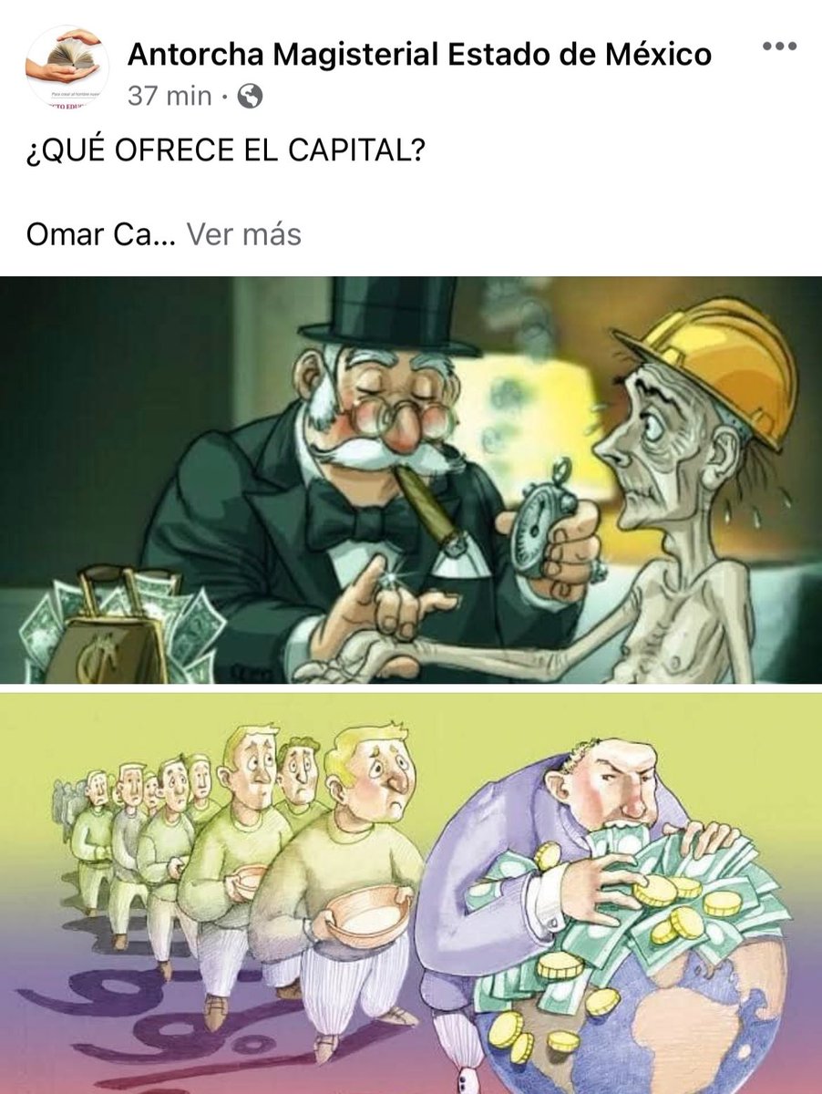 ProfZacarias's tweet photo. Amigos, los invito a leer al opinión del Ing. Omar Carreón Abud.

El capital solo nos ofrece enfermedad, ignorancia y miseria.
Los maestros debemos de sumarnos a la tarea de organizar al pueblo para acabar con los males que provoca el capital.
https://t.co/5yyv1h4Jat https://t.co/GRa9fh0xVp