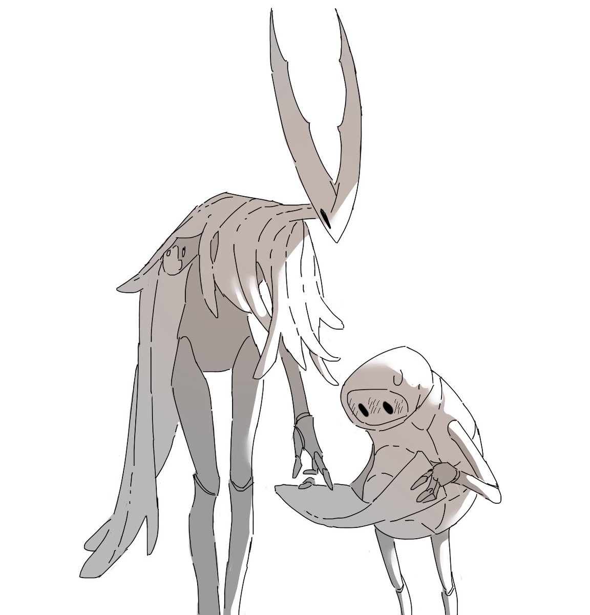tall vessels, short boyfriends
#grimmxbrumm  #thehollowknightxquirrel 
#hollowknightfanart