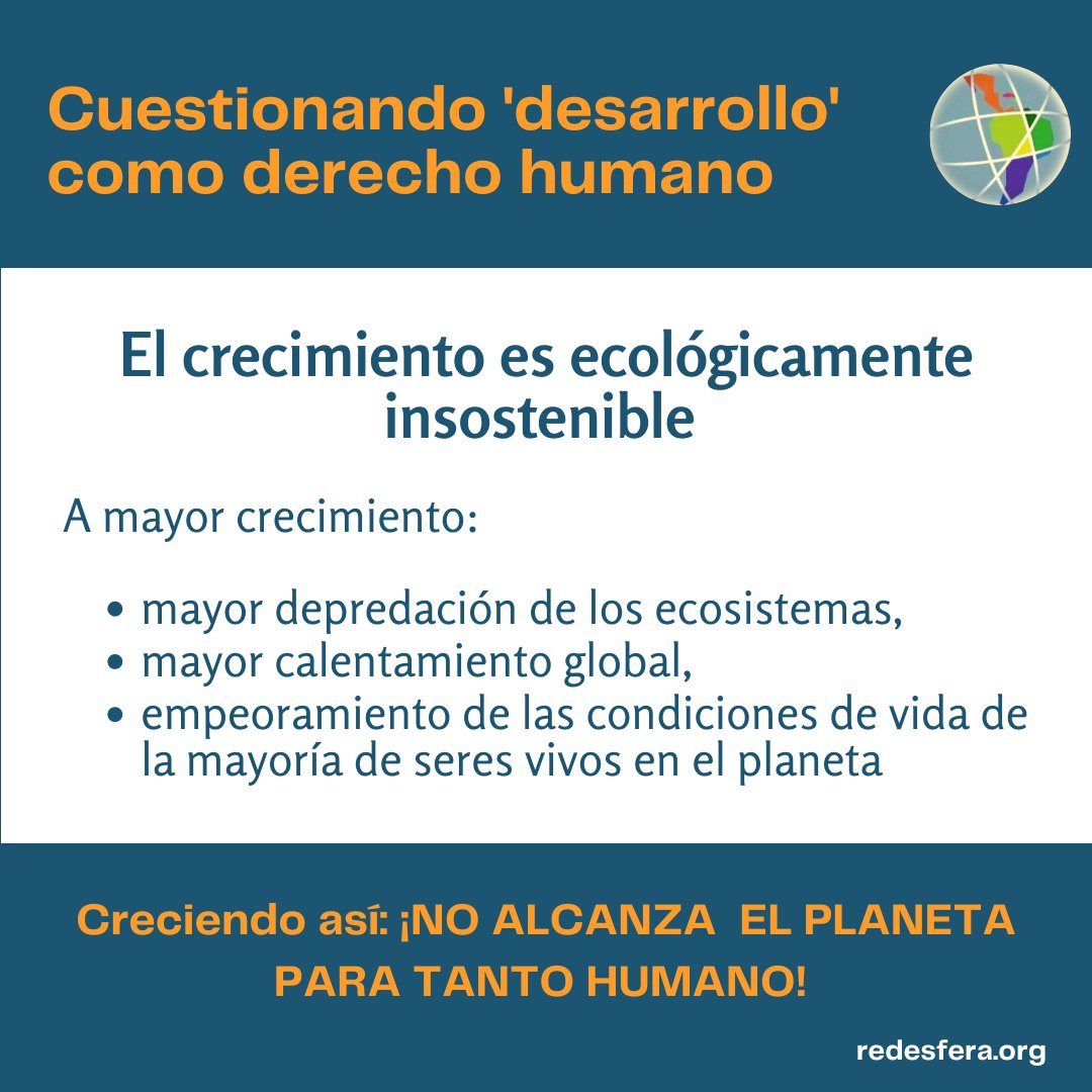 LaRedesfera's tweet photo. #DíaMundialDeInformaciónSobreElDesarrollo | 🚨"¡DECRECE!" nos vino a decir Covid-19. ¡Aprendamos la lección!
🔥 #LocuraLatina #JusticiaSocial en #SaludMental 🌱
#Desarrollo #Decrecimiento #ODS #WorldDevelopmentInformationDay https://t.co/bp5TsW64el