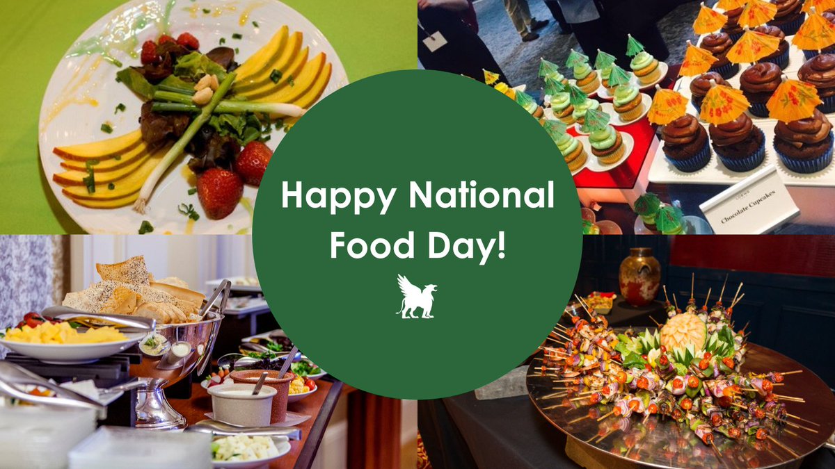 Happy #NationalFoodDay! Today we celebrate one of the most important components to any successful #event — food and beverage!