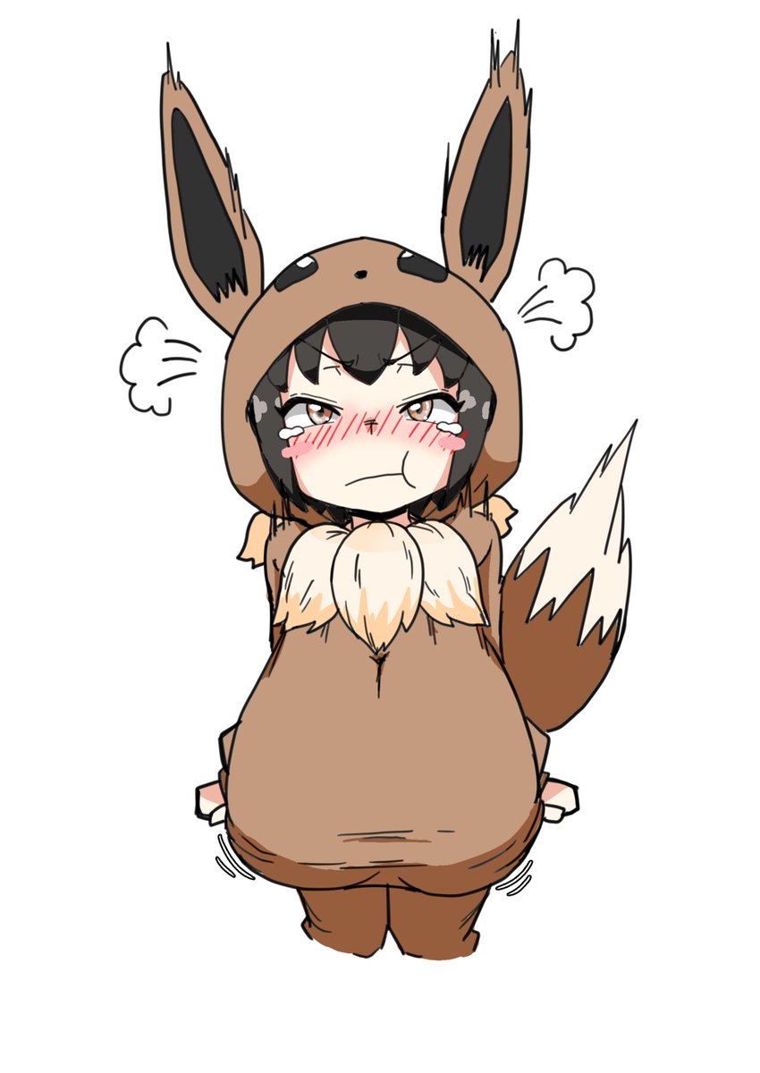 最近描いてもらえてなくてご立腹な少し胸の大きいポケモンごっこちゃん 