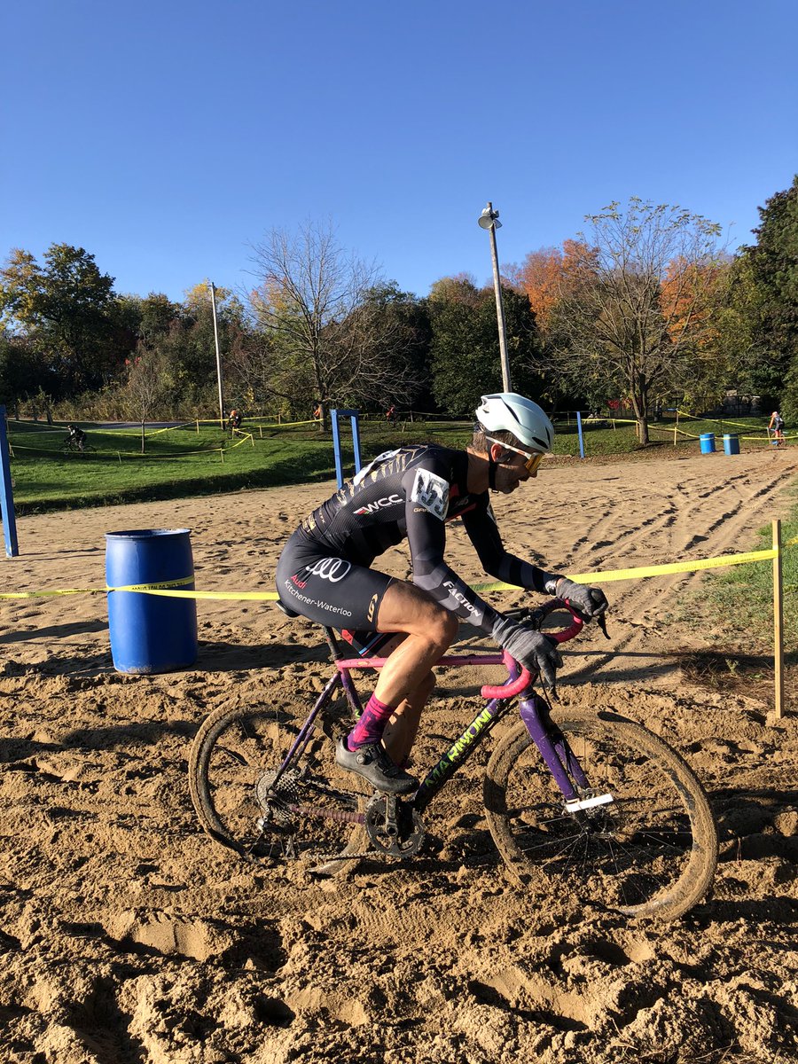 ontariocycling's tweet photo. M3 men making their way through the sandpit! πΈπ΄ββοΈ #OCACX https://t.co/krZUeqxTWB