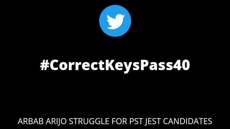 arbabarijo's tweet photo. Monday Trend👇
#CorrectKeysPass40 https://t.co/7wGfU2wcCw