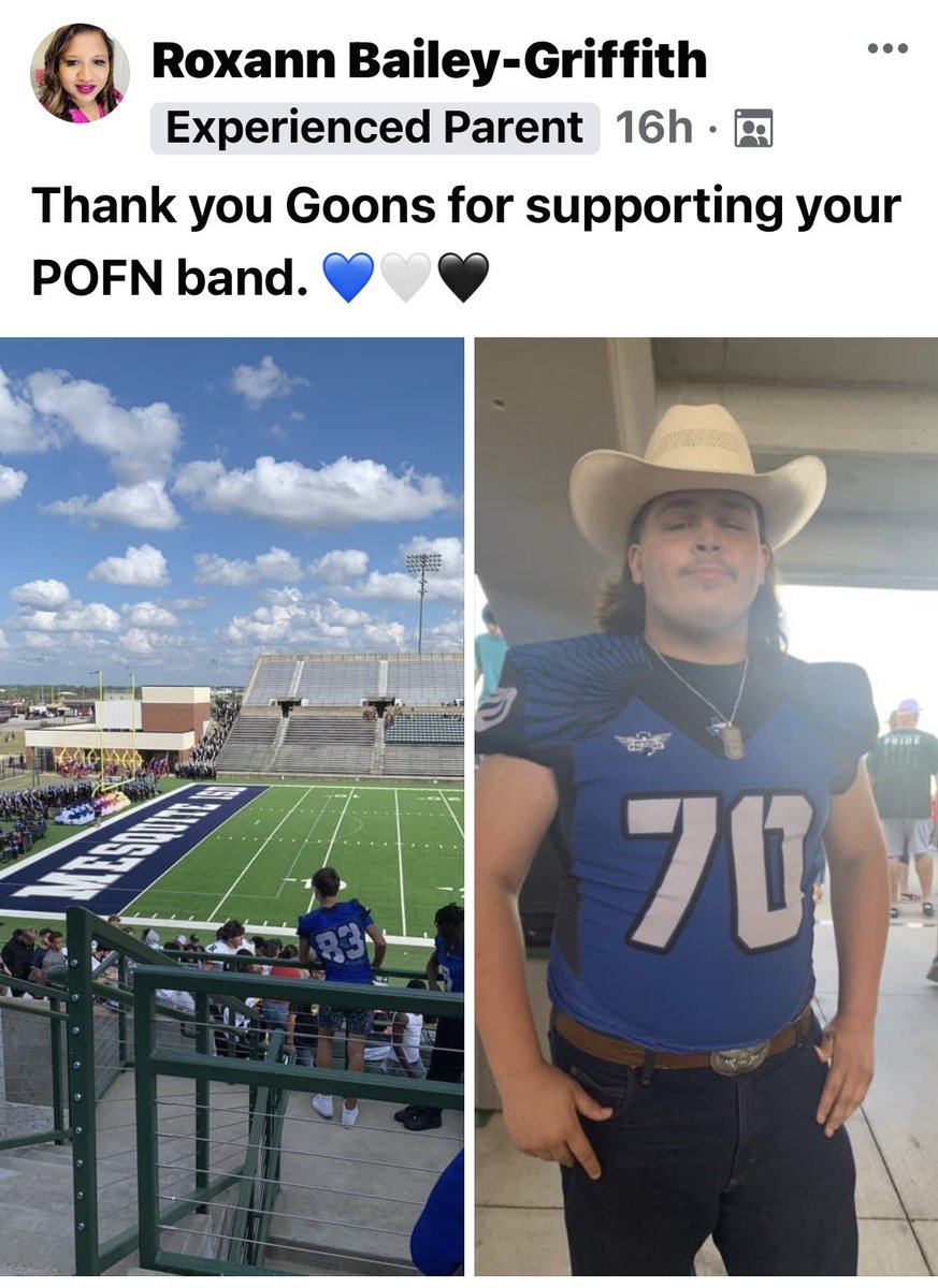 NF_FB_Boosters's tweet photo. Love to see these great posts of our #TrueGoons showing support for the POFN Marching Band. Great job by all! https://t.co/MylV9Th8Zp