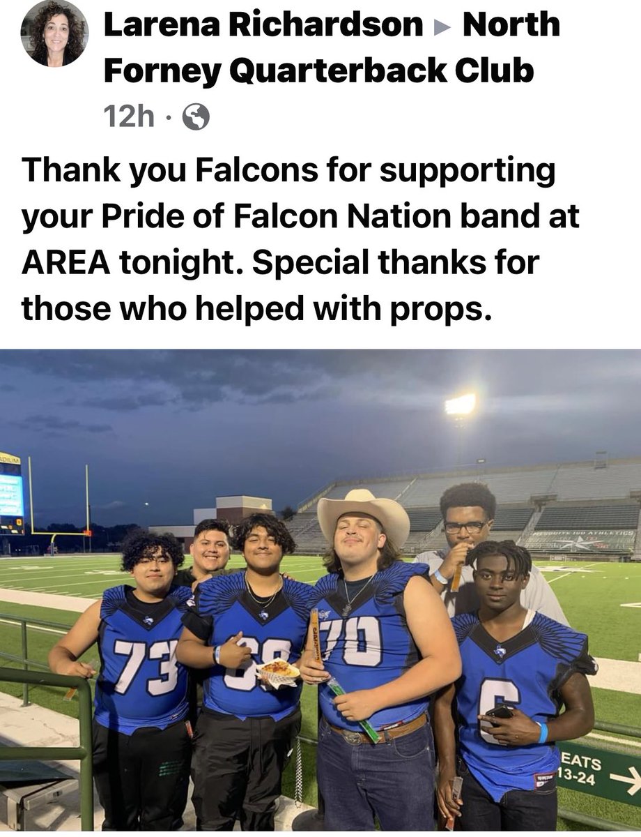 NF_FB_Boosters's tweet photo. Love to see these great posts of our #TrueGoons showing support for the POFN Marching Band. Great job by all! https://t.co/MylV9Th8Zp