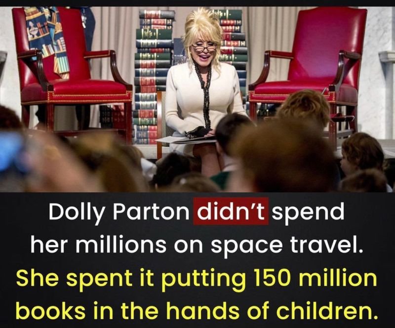 ScottPeterson69's tweet photo. GREAT NEWS.

Dolly Parton's Childhood Literacy Foundation @DollysLibrary now Mails a Record 1,878,379 Children a Free Book Monthly from Birth to Age 5 for 60 FREE Books Each.

RECORD 165 MILLION Mailed as of 10/24/21.  

More @ https://t.co/ugXv2GE7Zg 

#DollyParton @DollyParton https://t.co/7SdhqOVKWL