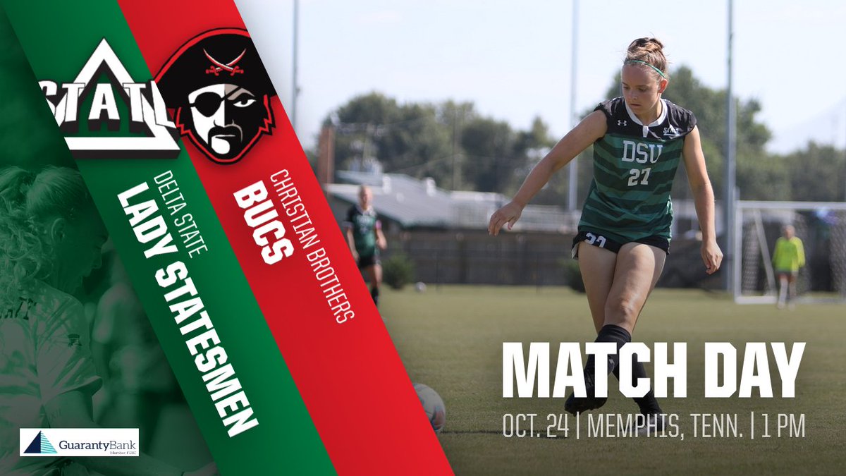 DeltaStateWSOC's tweet photo. Huge matchup today on the road❗️

🆚: @CBUWomensSoccer
⌚️: 1 PM
📍: Memphis, Tenn.
🏟: Signaigo Field
📺: https://t.co/lm0NpUukOo
📊: https://t.co/GU1A1FCanj

#WhereChampionsPlay⚽️ https://t.co/8WGjJFmsnV