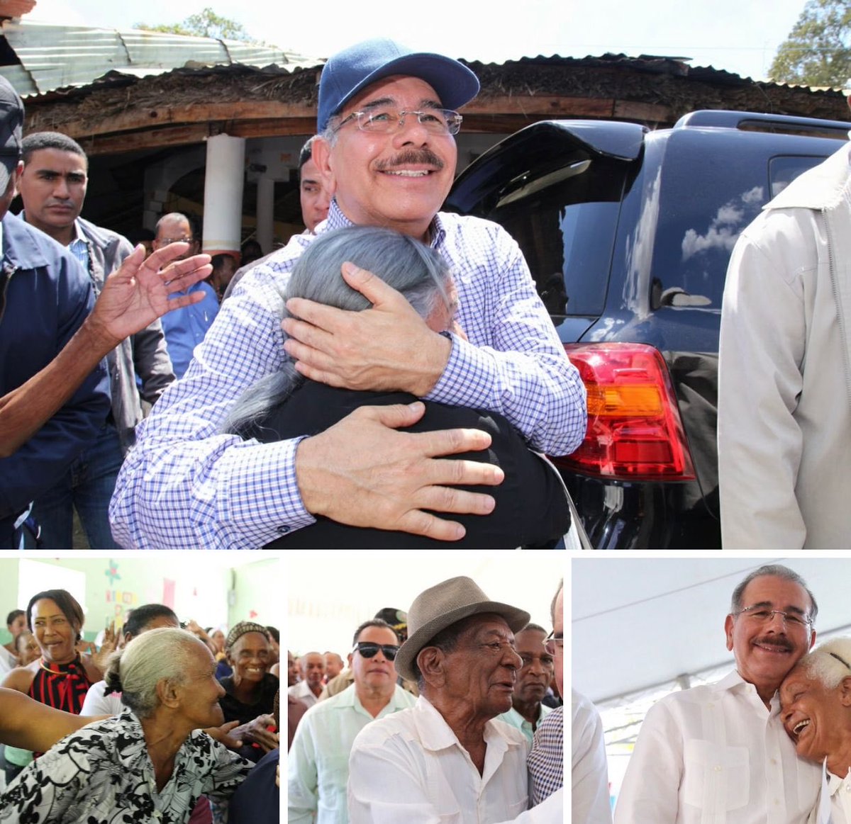 jcsanchezd6's tweet photo. Danilo se entrega de corazón con    la gente se siente satisfecho cuando saluda a los pobres ahí está la diferencia de él y Abinader. Danilo despierta pasión y esperanzas  en el pueblo.
#LaVegaEsPLD
⁦@C2EXTERIORPLD⁩ 
⁦@BelarminioR⁩ https://t.co/nRfQFiif5o