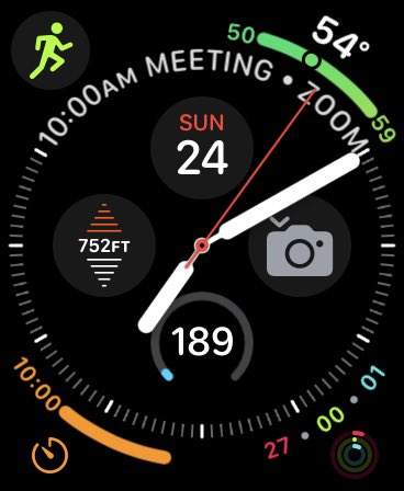 One of the Apple Watch faces I use