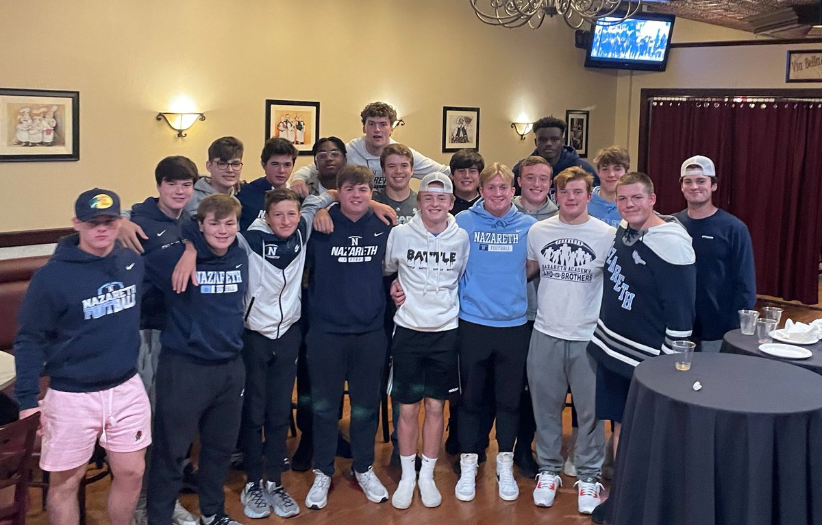 FootballNaz's tweet photo. Some of the boys awaiting our draw into the playoffs. #family #secondseason #roadtodekalb https://t.co/6S9XQzabJf