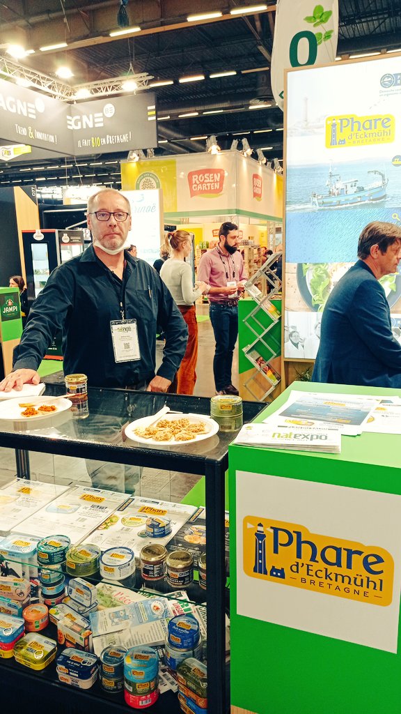 IBB_BioBretagne's tweet photo. On termine le tour de la journée avec les Galettes Bertel #crêpes de #froment et de #blé noir, et le Phare d'Eckmühl spécialiste des #poissons responsables en conserves 🥰
Mais, rassurez-vous, on se retrouve demain pour la suite des aventures @Natexpo #ilFaitBioEnBretagne ! https://t.co/rVPQjbHVgE