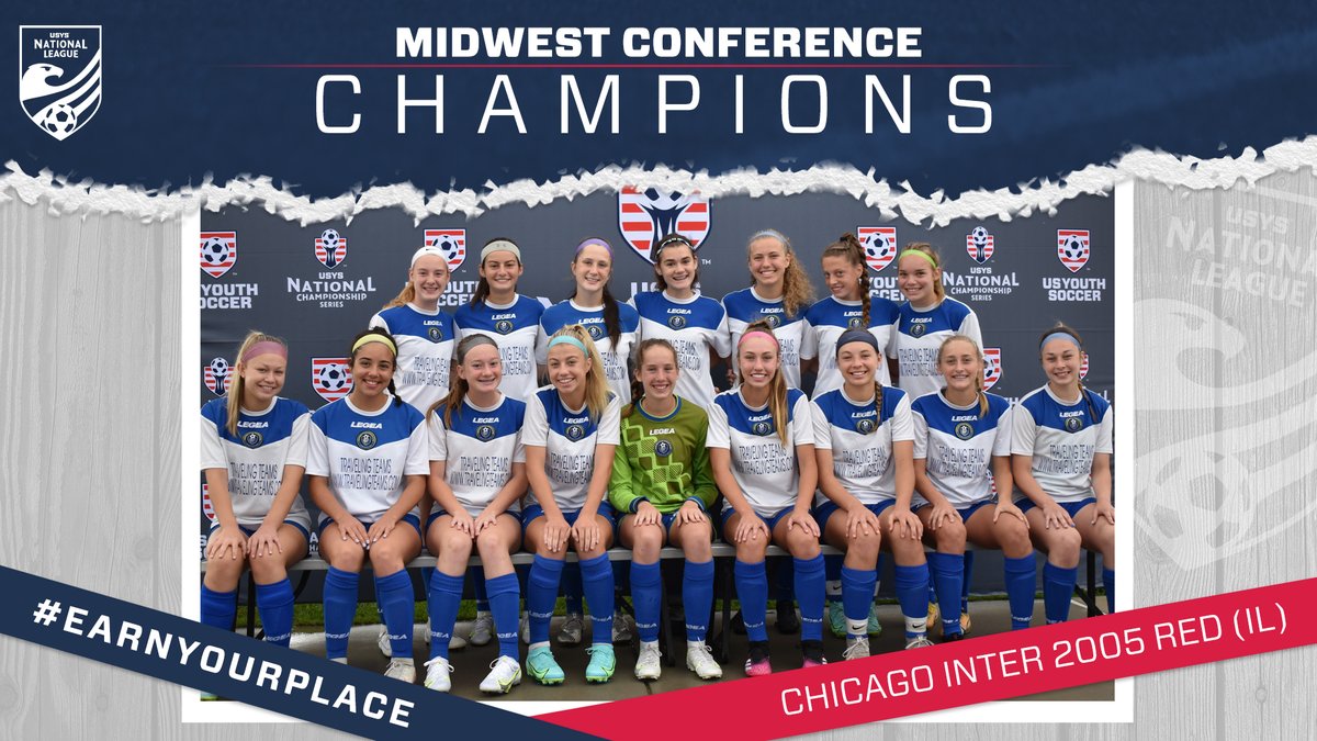 NationalLeague's tweet photo. Division champs! @chiINTER 05 Red won Bracket A of the Midwest Conference's 17U Club vs. Club Division. #EarnYourPlace https://t.co/yrqVQ4wnQU