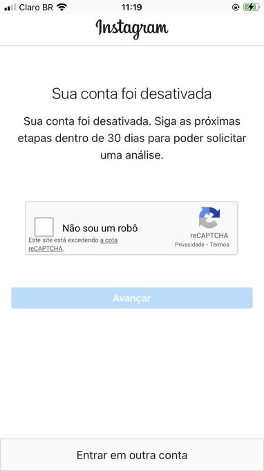 Perdi meu Instagram de novo https://t.co/KuRRiOZBs1<a href="/tag/novafotodoperfil"class="tags"><span>#novafotodoperfil</span></a>