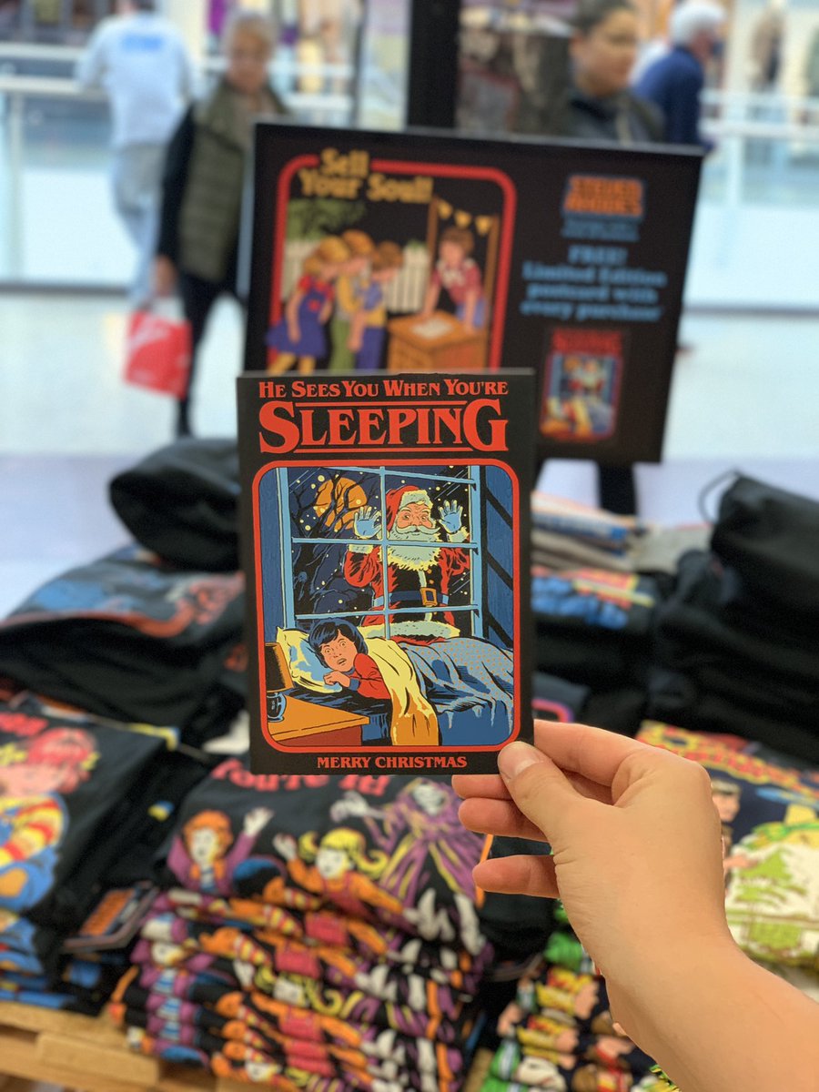 New Steven Rhodes Tees just in! 

Plus get yerself a free postcard when you buy a tee! 🧙‍♀️🎃🐈‍⬛

#stevenrhodes #tshirts #merchandise #halloween2021 #spooky