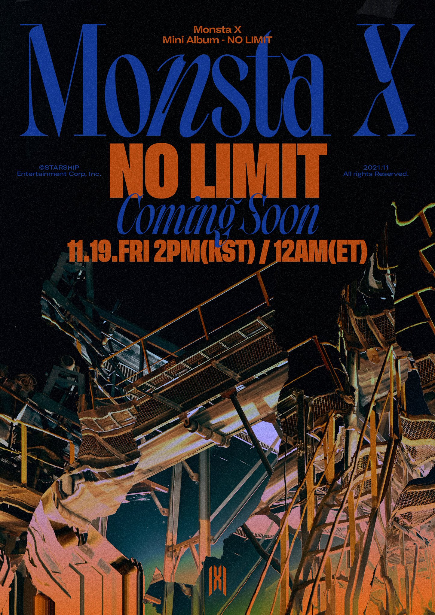 [情報] MONSTA X 迷你十輯《No Limit》11/19回歸