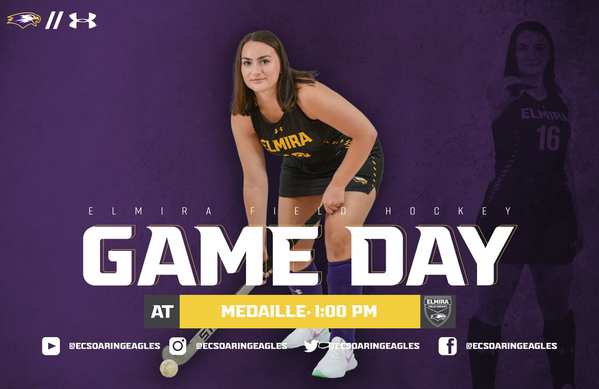 Elmira College Athletics (@ecsoaringeagles) on Twitter photo Getting to work on a Sunday! <a href="/ElmiraFHKY/">Elmira College Field Hockey</a> hits the road for a matchup with Medaille!
π Medaille
π 1:00 PM
π Buffalo N.Y.
#FightOn4EC #HailElmira #ElmiraProud Getting to work on a Sunday! <a href="/ElmiraFHKY/">Elmira College Field Hockey</a> hits the road for a matchup with Medaille!
π Medaille
π 1:00 PM
π Buffalo N.Y.
#FightOn4EC #HailElmira #ElmiraProud