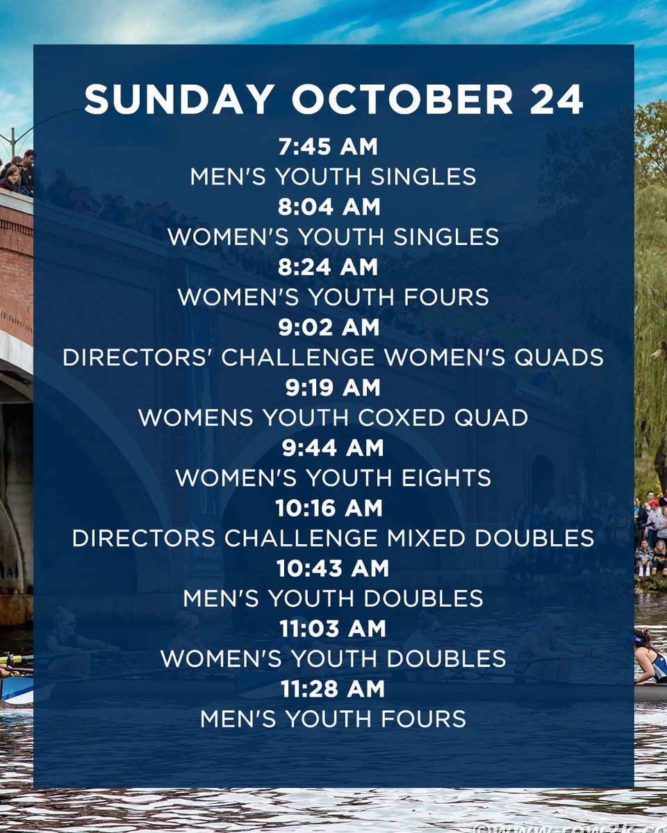 (1/3) Last but not least! Sunday’s HOCR events are action-packed!