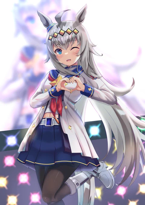 #今年も残りわずかなので今年一番伸びた絵を貼る見た絵描きさんも強制でやる 
シャドウバン回避のためこっち
うまぴょいオグリ(*'▽`*) 