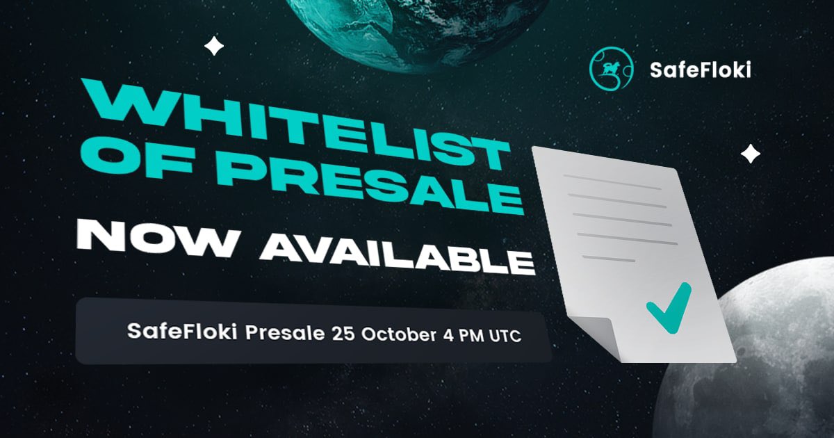 AltCryptoGems's tweet photo. 📣PRESALE ANNOUNCEMENT📣
#SafeFloki - @SAFEFLOKI_Token
Presale 25 OCT 4PM UTC👈
Rebase token that rewards its holders in🐶 $DOGE. Audited by DessertFinance🍧, team will host an AMA🎙️ before the presale.
⬜️Whitelist SW:
https://t.co/EyAZb89LXP
💬TG:
https://t.co/c3UPlyAOqa https://t.co/352gkRG6Lo
