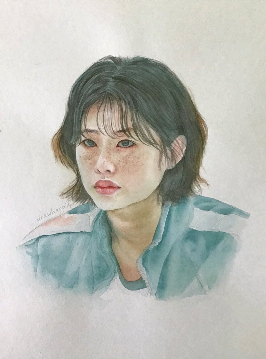 Drawhappily_'s tweet photo. #오징어게임 #새벽 #정호연 #squidgame #saebyeok #squidgamefanart #saebyeokfanart #kangsaebyeok #drawing  #artwork #art #portrait #드로잉 #그림 #artofinstagram #artist #kdrama #kdramafanart #watercolourpainting #watercolor #watercolorpainting #painting #artontwitter #portraitart https://t.co/zsNHNoOBlD