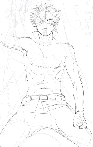 見ながら描いてたさねヘソ 
