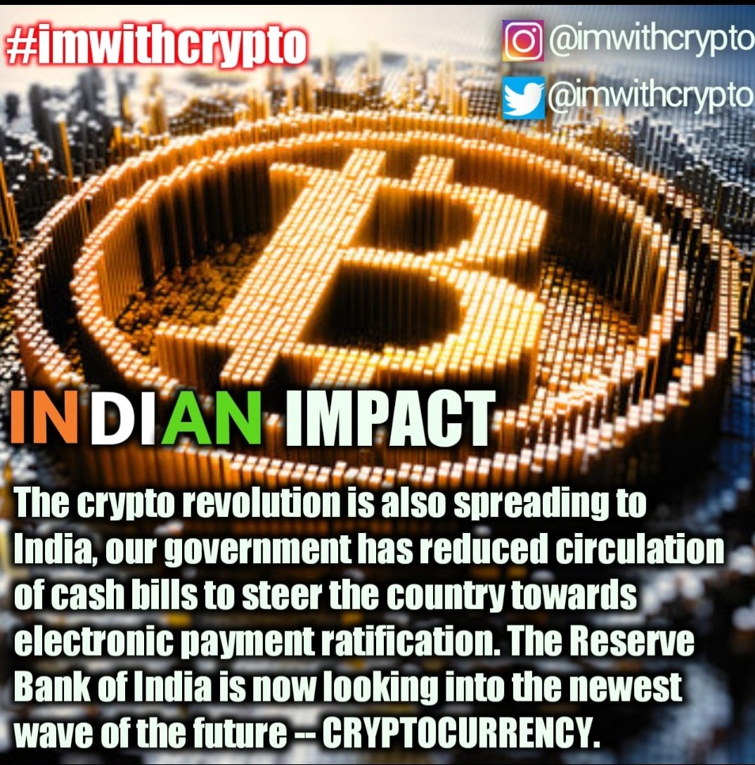 ImwithCrypto's tweet photo. Guys!!Heard about this?💭

#imwithcrypto #futureindia

"The future of cryptocurrencies in India is rich with possibilities. With the right set of regulations and incentives, Cryptocurrencies and blockchain technology have the potential to fuel India’s goal." https://t.co/UVnPNtL0w8