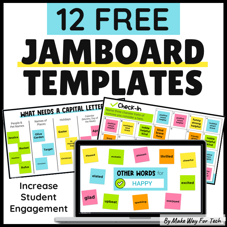 TCEA's tweet photo. 12 FREE #Jamboard Templates for In-Person or Distance #Learning

https://t.co/Aup2RVhN9T via Make Way for Ed Tech
#edtech -#teachertwitter #edchat https://t.co/aOLRMw3P3j