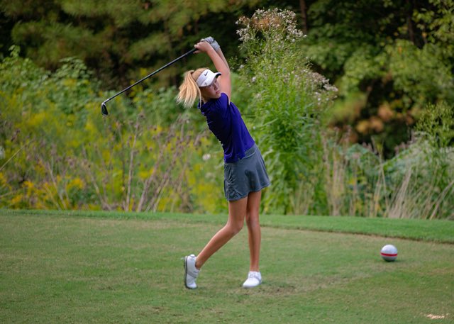 HSHSwomensgolf's tweet photo. Practice round today for lady hawks Seniors, Maria Atwood &amp; Anika Ouellette; Freshmen, Kelsey Jones &amp; Kiran Kaur who will be competing in the 2021 4A Women’s Golf State Championship Monday &amp; Tuesday, Oct. 25-26th at Pinehurst No. 5 golf course! Extremely proud!💜💛⛳️🏌🏻‍♀️@HSHawksAD https://t.co/McKj9zXnVV