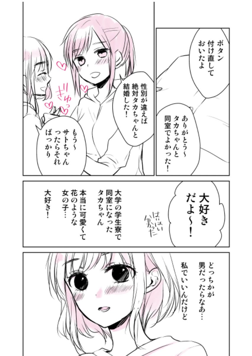 百合漫画を描こうとした過去漫画。 