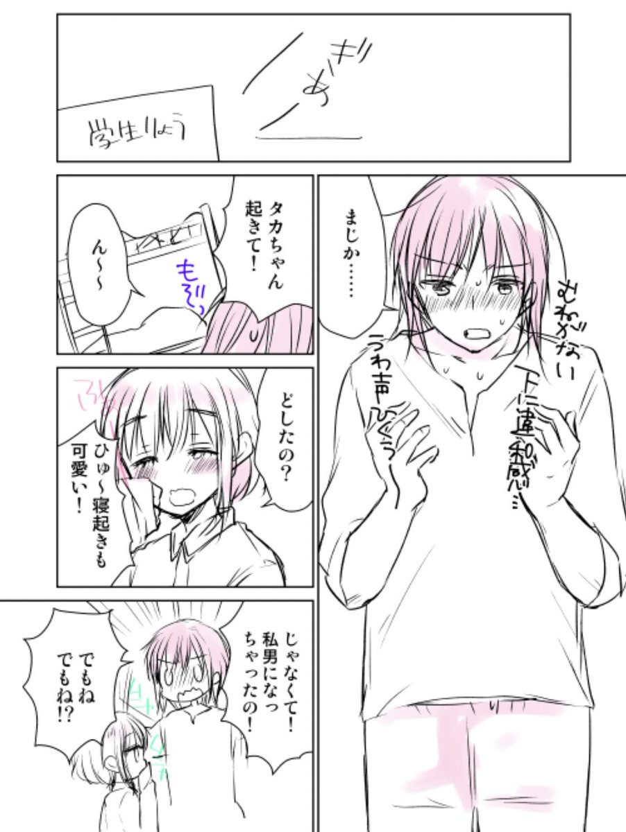 百合漫画を描こうとした過去漫画。 