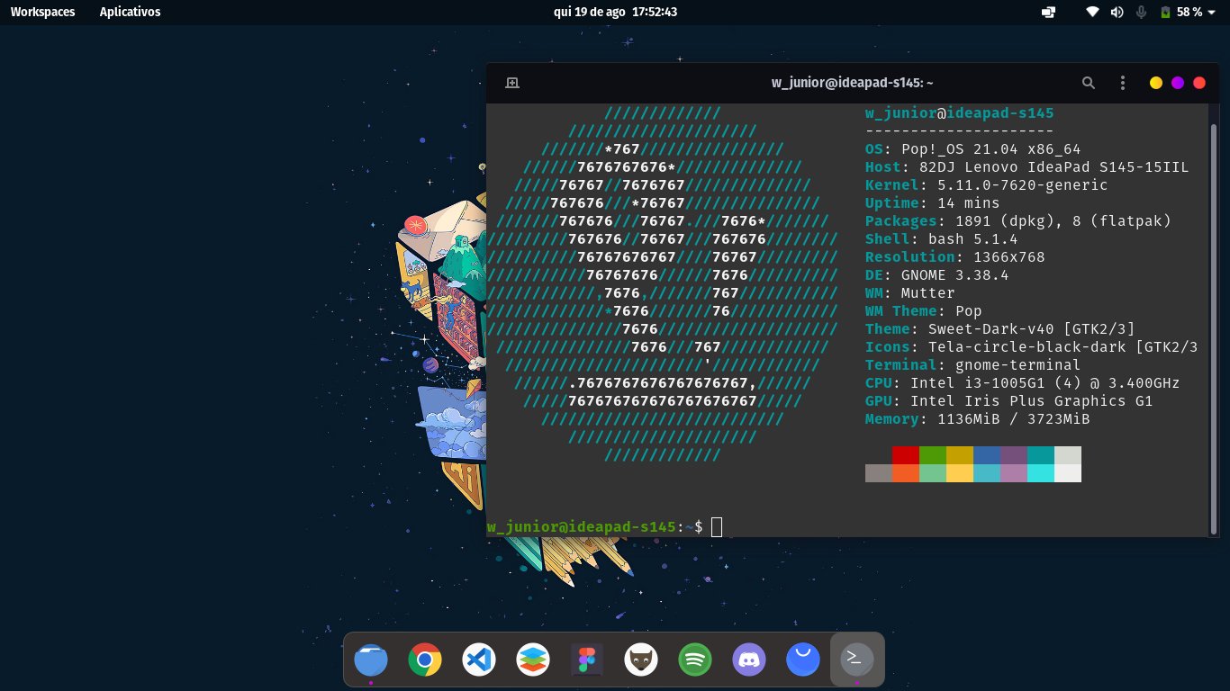 Twitter এ O Pinguim Criativo Pop Os 21 04 By Zwenderjuniorz Tema Theme Pop Sweet Dark Icones Icons Tela Circle Black Dark Shell Bash Terminal Gnome Terminal Linux Freesoftware Opensource Linuxsetup System76 Cosmic Ligalinux