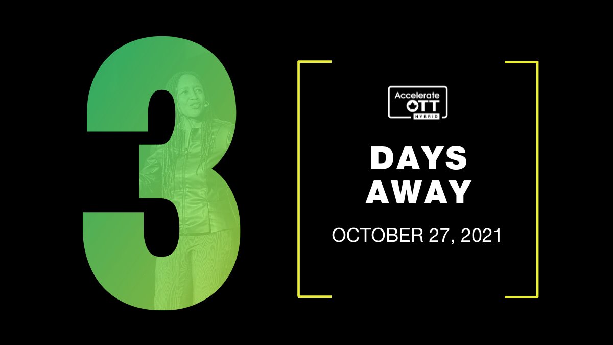 AccelerateOTT's tweet photo. 6 inspirational sessions 💫
5+ hours of content ⏰
25+ speakers 🎙️

But only three  days left to register! Don't miss out on #AccelerateOTT 2021: https://t.co/9RBFcwiFko https://t.co/O6q5UJKLze