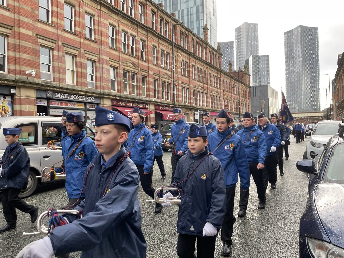 Today our band has paraded through #Manchester with other companies from the @McrBattalionBB and the #London band. #BoysBrigadeMcr <a href="/bbgazette/">The Gazette</a> <a href="/theboysbrigade/">The Boys' Brigade</a>
