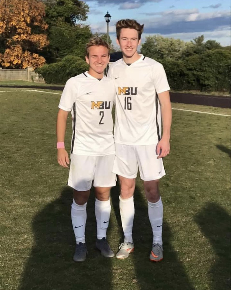 GBWildcats_BSOC's tweet photo. Congrats to #GBFCalumni @cvrling on his Senior Night yesterday &amp; 4-year career with MBU Men’s Soccer ⚽️👏 

#GBFC18 #MBUMSOC @GbhAthletics https://t.co/m3PrZglLaU