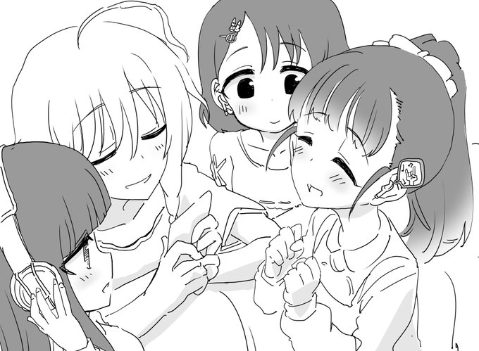 福山舞ちゃんと佐城雪美ちゃんと佐々木千枝ちゃんと、小学生のうちに聴きやすいヘヴィメタルから仕込んで最終的に260BPM以上のメタルなしではいられない身体にしようと企んでいる悪い星輝子ちゃん 