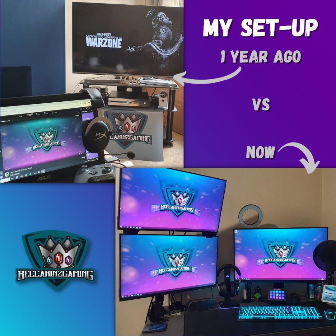 It's amazing how far I have managed to come in just over a year, my set-up has so many upgrades now, moving over to PC fully and now having 3 monitors. I am proud of how far I've come! 💜

<a href="/Syndicate/">Tom</a> Rate my setup now 😉

#streamingsetup #setups #ratemysetup