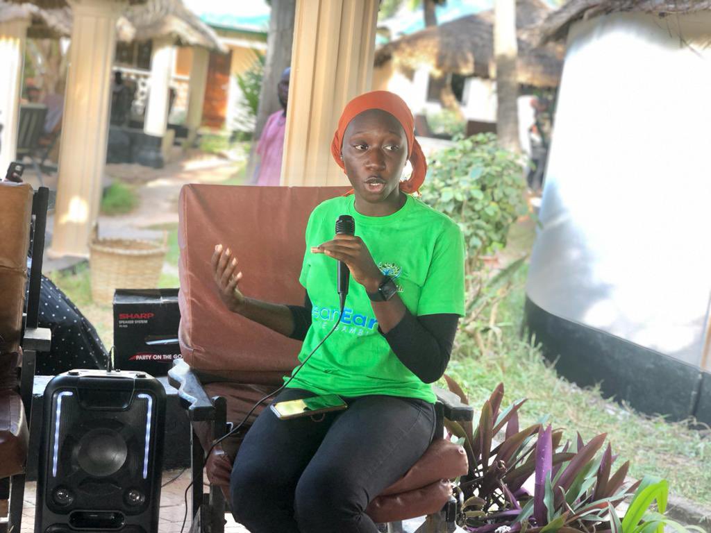 EarthGambia's tweet photo. Our Outreach Coordinator was at the #EcoEvent yesterday at Leybato as one of the speakers talking about #climatechange in The Gambia and the work Clean Earth had been doing in addressing them. https://t.co/YN0tmprJLc